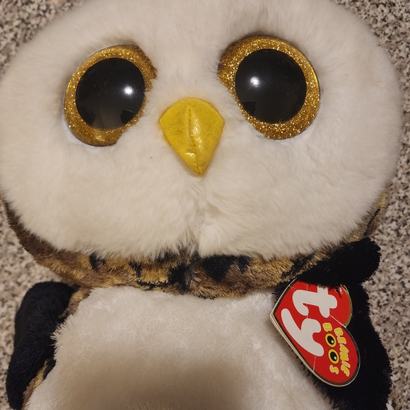 Ty Beanie Boos 16” Jumbo Owliver The Owl Plush - Picture 7 of 7
